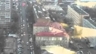 Flashing windows in Moscow