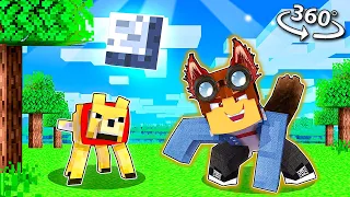 Becoming the ALPHA Wolf in 360 VR Minecraft!