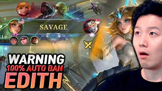 The most over powered hero Edith gameplay | Mobile Legends