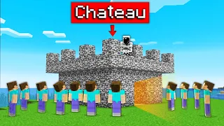 100 Noobs essayent de piller mon chateau en Bedrock…