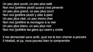 Ni oui Ni non - Zaz lyrics