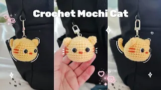 How to crochet Mochi cat ♡ Crochet cat keychain amigurumi