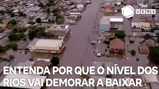 Entenda por que o nível dos rios vai demorar a baixar no Rio Grande do Sul