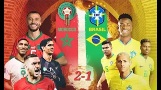 ملخص مباراة المغرب والبرازيل في مباراة ودية مجنونة 2023 Brazil vs Maroc 2-1