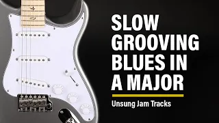 Slow Grooving Blues Backing Track in A Major