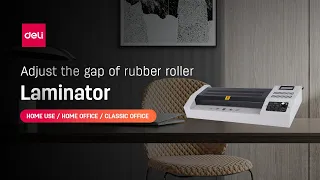 How to adjust the gap of rubber roller| laminator E3895| @Deli Support