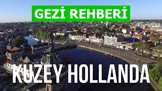 Kuzey Hollanda, Hollanda | Haarlem Şehri, Alkmaar, Hilversum | Drone 4k videosu | Kuzey Hollanda