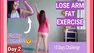 DAY 2- LOSE ARM FAT in 10 DAYS / FLABBY ARMS EXERCISE / ARMS WORKOUT / Maria Nilda Mativo