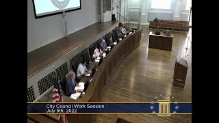 MONTGOMERY CITY COUNCIL WORK SESSION (7/05/22)