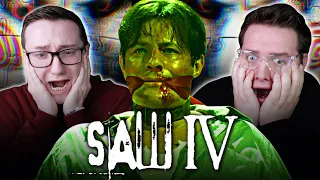 WATCHING SAW IV (2007) WITHOUT COVERING OUR EYES! *REACTION* THESE GAMES ARE RIGGED!