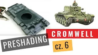 Painting the Cromwell tank model - preshading