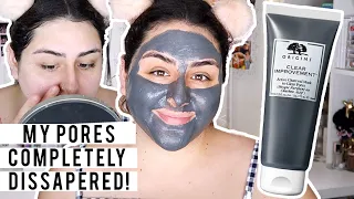 ORIGINS CHARCOAL FACE MASK REVIEW -  BEST FACE MASK FOR CLOGGED PORES?! | heyitszam ♡