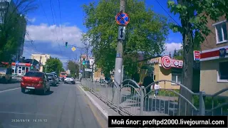 Город Калуга в мае, видео с видеорегистраторов.