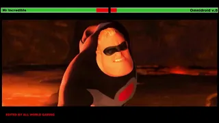 Mr. Incredible vs. Omnidroid v.8 with healthbars (Edited By @allworldgaming5117)