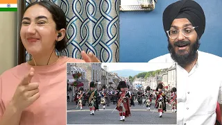 Indians REACT to Scotland Pipes and Drums! Scotland the Brave