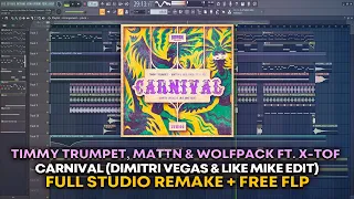 Timmy Trumpet, MATTN & Wolfpack Ft. X-Tof - Carnival (Dimitri Vegas & Like Mike Edit) [FREE FLP]