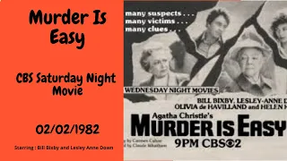 Murder is Easy   :  1982 CBS Saturday Night Movie