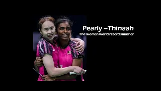 Pearly  – Thinaah: The golden pair with powerful smashes (World Record) and trick shots !