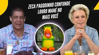 Zeca Pagodinho comete gafe e confunde Louro Mané no ‘Mais Você': ‘José morreu’