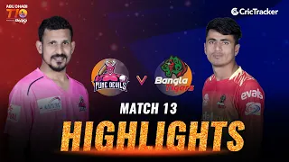 Match 13 - Pune Devils vs Bangla Tigers, Match Highlights, Abu Dhabi T10 League 2021