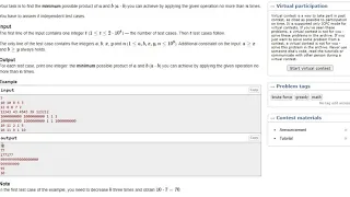 B. Minimum Product | Codeforces Round #667 (Div. 3) | Maths