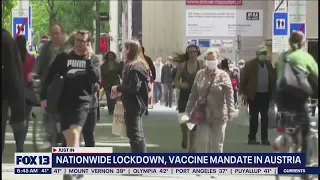 Nationwide lockdown, vaccine mandate in Austria