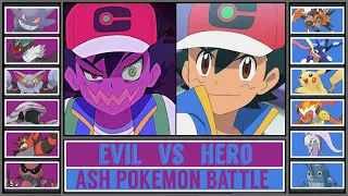 EVIL ASH vs HERO ASH | Pokémon Anime Battle