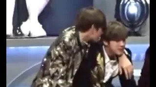 TAEJIN MAMA 2016 Moments : Being Loud, Suspicious and Obvious #Taejin #Vjin #BTS #JIN #Taehyung