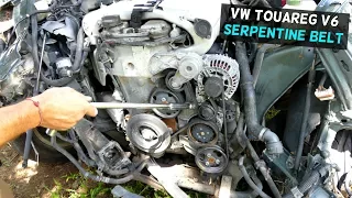 VW TOUAREG V6 SERPENTINE BELT REPLACEMENT REMOVAL DIAGRAM