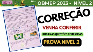 CORREÇÃO TODAS AS QUESTÕES OBMEP 2023 NIVEL 2