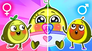 Meet Baby Avocado 🥑 Angel vs. Demon Baby 💥 Funny Kids Stories by Pit and Penny 🥑