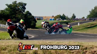 🇩🇪 IRRC FROHBURG 2023 - Flat out and crash - Moto - road race