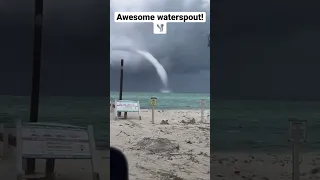 Awesome waterspout clip! #shorts
