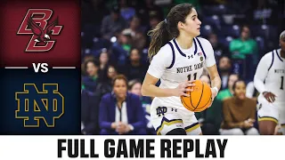 Boston College vs. Notre Dame Full Game Replay | 2023-24 ACC Women’s Basketball
