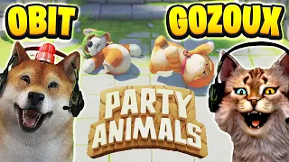 OBIT & GOZOUX BERANTEM !! ANJING KUCING TIDAK AKUR GAME HEWAN LETOY !! 😹 - Party Animals Indonesia