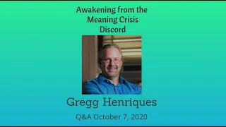 Greg Henriques Q&A (October 7, 2020)