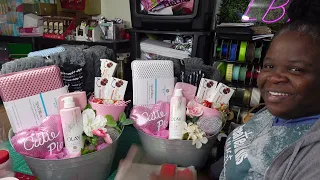 Stuck In From Snow?  Watch Me Use What I Have To Create Valentine's Day Gift Baskets