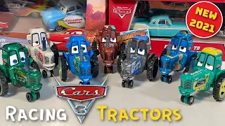 7 Piston Cup Racing Tractors Disney Pixar CARS 3 Mattel Clutch Aid Shiny Wax Rev N Go Diecast Review