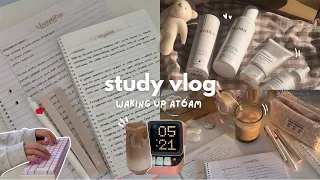 Study vlog 🤎 6am morning routine, getting back on track, sunsets, lots of coffee, ft. Scrintal