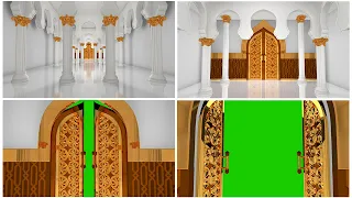 Door Open Mosque Green Screen Video Free Footage