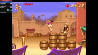 Disneys Aladdin SNES Speedrun 24:09 Min