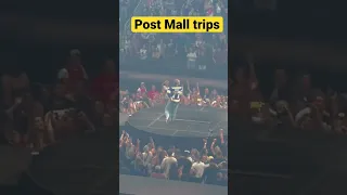 Post Malone trips and falls in hole on stage #shorts