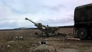 M777 Firing in Slow Motion (No Sound)