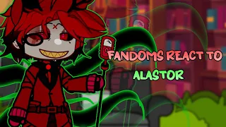 Fandoms react to Hazbin Hotel (Alastor) 1/6