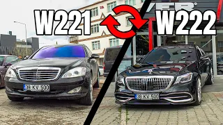 W221 S500 W222 MAYBACH a DÖNÜŞTÜ!