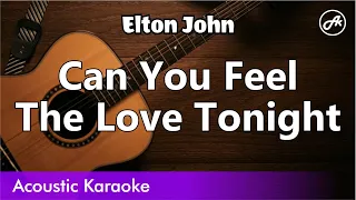 Elton John - Can You Feel the Love Tonight (karaoke acoustic)