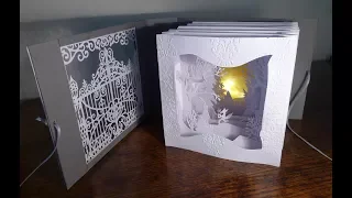 Illuminated Tunnel Book Tutorial 4. Making the LED light box and Book Covers