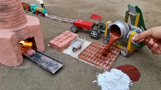 Top diy tractor the most creatives  mini rustic! making miniature for water pump| part #2