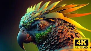 The most beautiful colors of Nature - III - 🐦Colorful Animals. 4K UHD TV