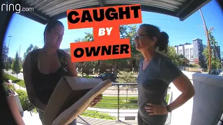 Neighborhood Watch: Thief Caught Red Handed Stealing Package on Ring Doorbell Video!